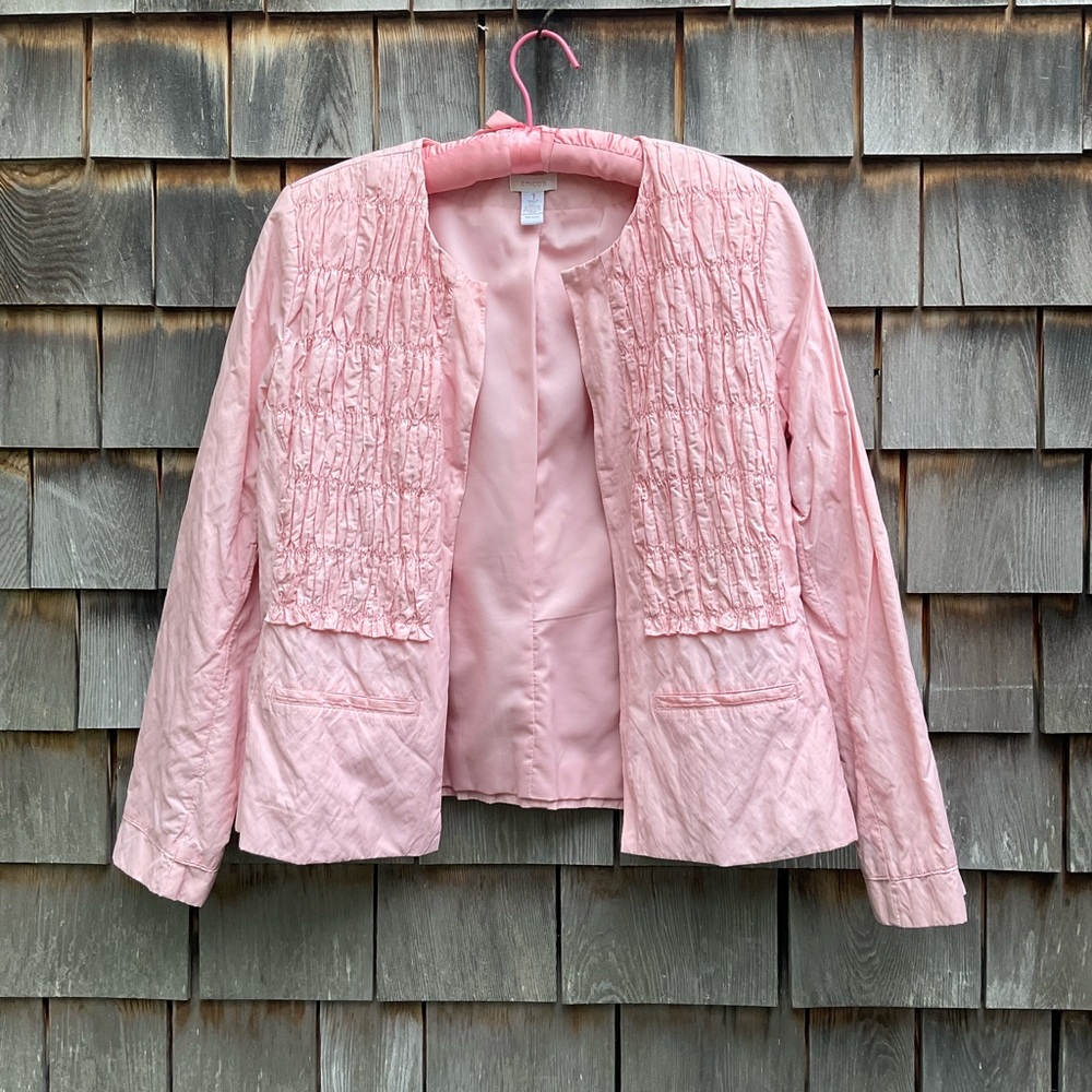 Chico's Light Pink Textured Blazer